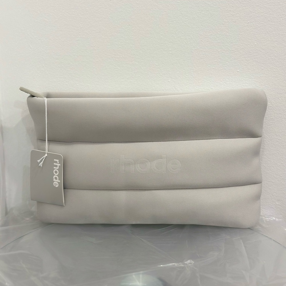 RHODE Oversized Rhode Skin Bubble Pouch Makeup Bag Limited Edition (Grey)